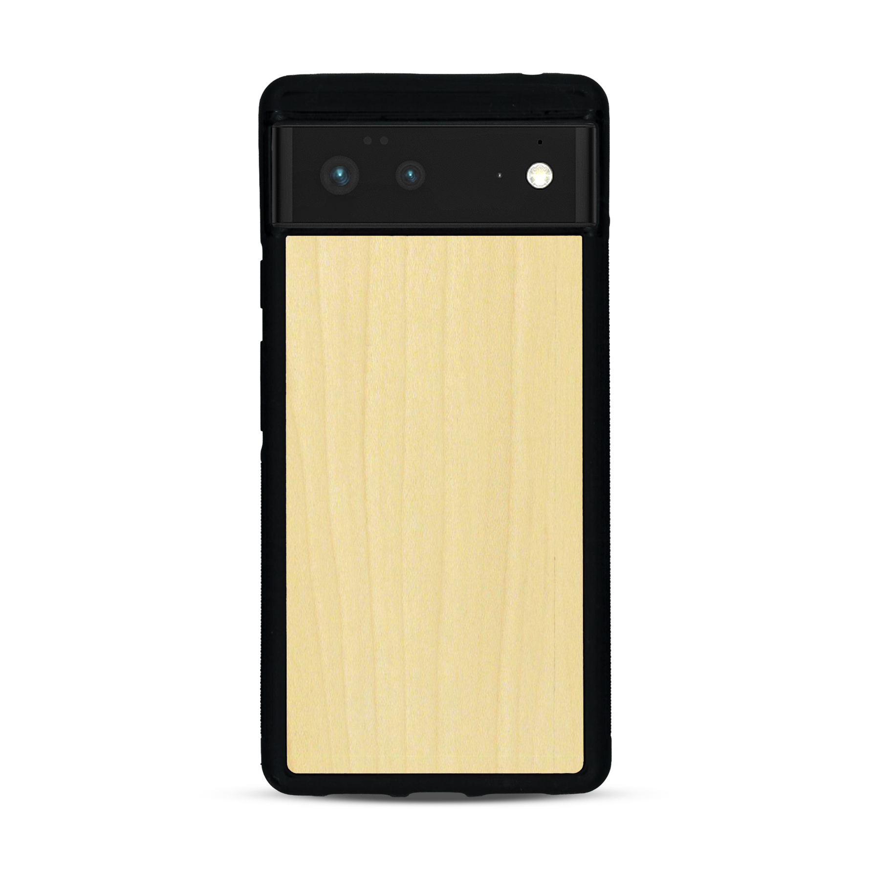 Coque de protection en bois véritable fabriquée en France pour  sans gravure avec un design minimaliste et moderne