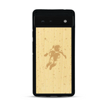 Coque de protection en bois véritable fabriquée en France pour  sur le thème des astronautes