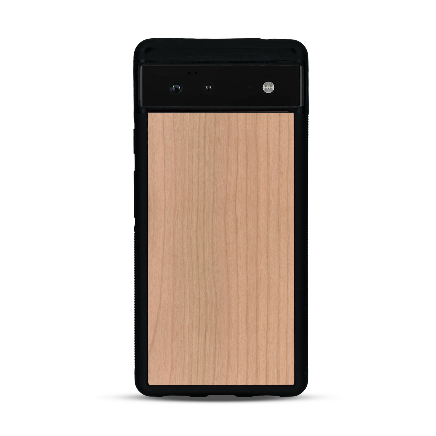 Coque de protection en bois véritable fabriquée en France pour  sans gravure avec un design minimaliste et moderne