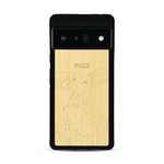 Coque de protection en bois véritable fabriquée en France pour  avec gravure personnalisée à partir d'une photo, d'une image, d'un logo, des initials ou d'une phrase