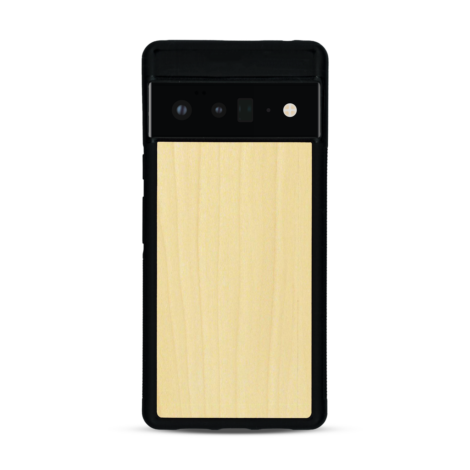 Coque de protection en bois véritable fabriquée en France pour  sans gravure avec un design minimaliste et moderne