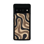 Coque de protection en bois véritable fabriquée en France pour  alliant plusieurs essences de bois pour représenter une ondulation