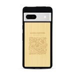 Coque de protection en bois véritable fabriquée en France pour  sur le thème de la plage, de l'été et vanlife.