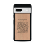 Coque de protection en bois véritable fabriquée en France pour  sur le thème de la plage, de l'été et vanlife.