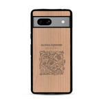 Coque de protection en bois véritable fabriquée en France pour  sur le thème de la plage, de l'été et vanlife.