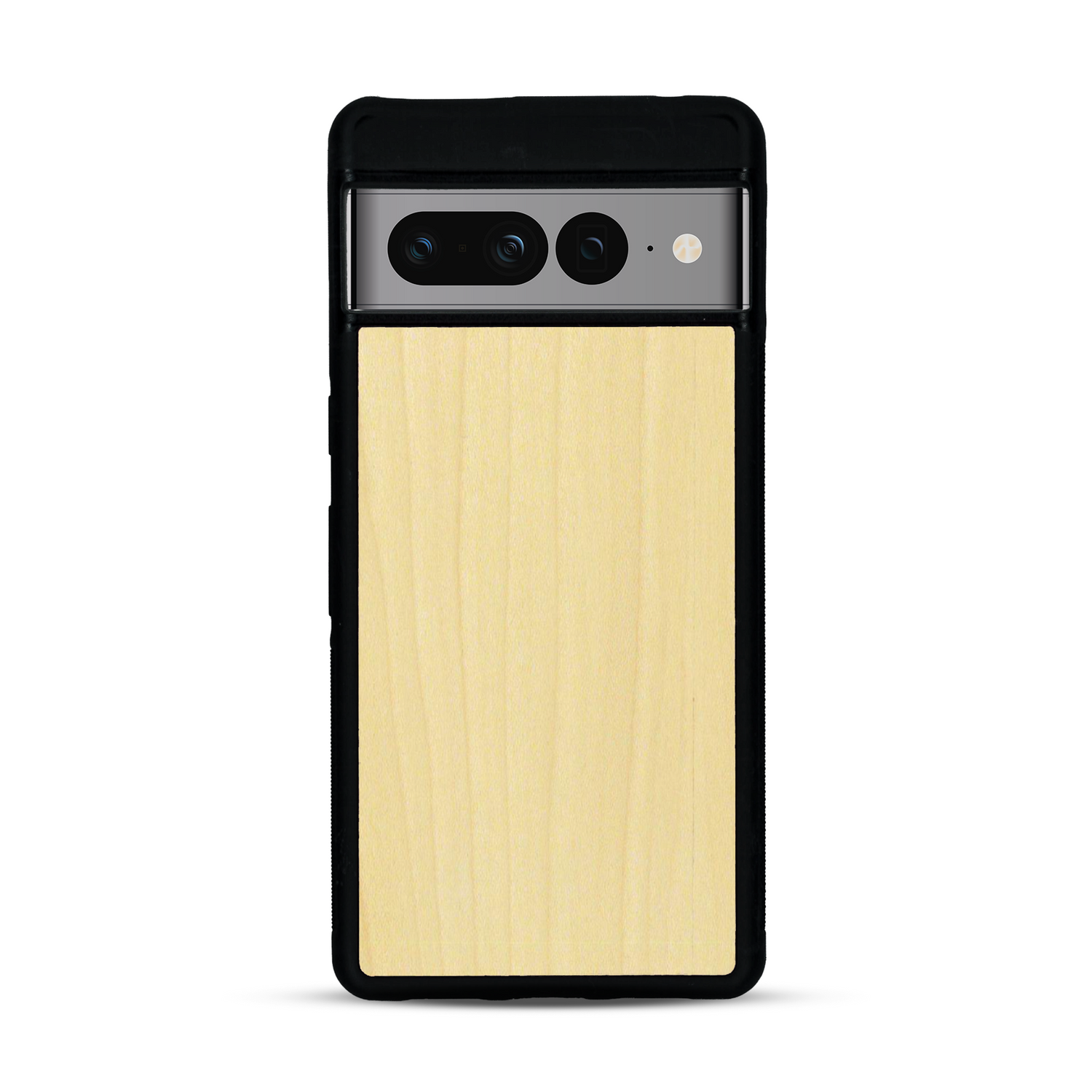 Coque de protection en bois véritable fabriquée en France pour  sans gravure avec un design minimaliste et moderne