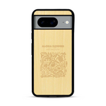 Coque de protection en bois véritable fabriquée en France pour  sur le thème de la plage, de l'été et vanlife.