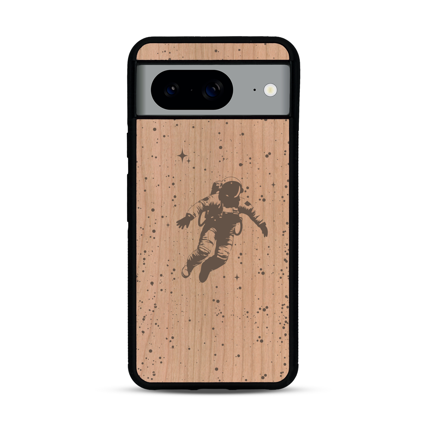 Coque de protection en bois véritable fabriquée en France pour  sur le thème des astronautes