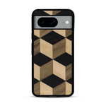 Coque de protection en bois véritable fabriquée en France pour  alliant plusieurs essences de bois pour représenter un classique intemporel de la marqueterie