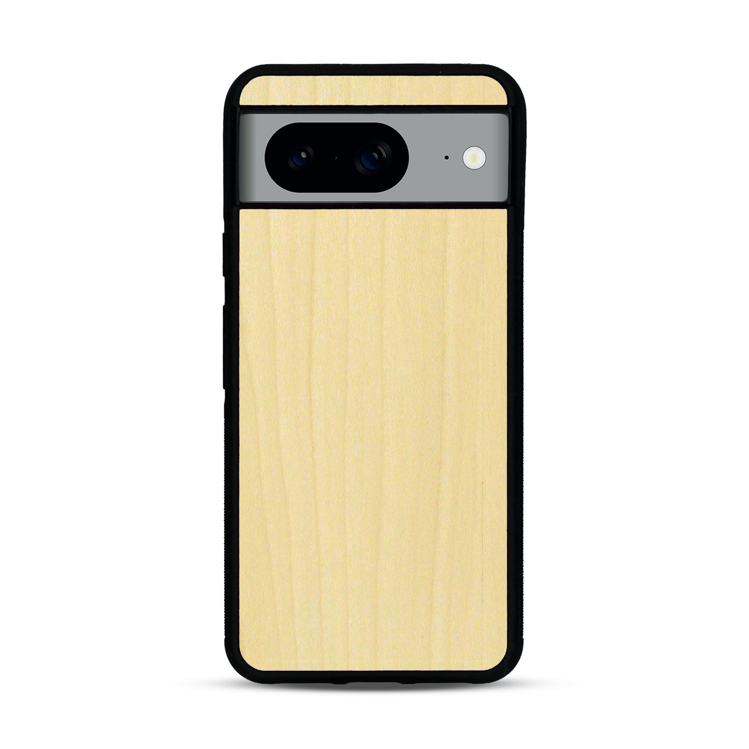 Coque de protection en bois véritable fabriquée en France pour  sans gravure avec un design minimaliste et moderne