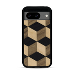 Coque de protection en bois véritable fabriquée en France pour  alliant plusieurs essences de bois pour représenter un classique intemporel de la marqueterie