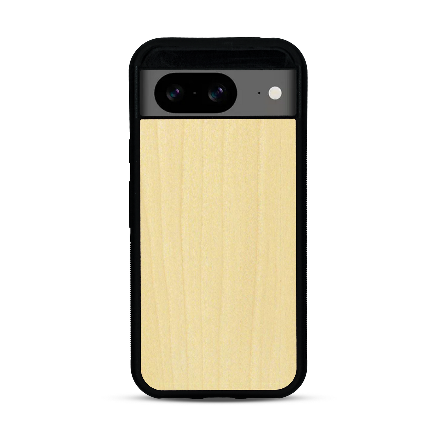 Coque de protection en bois véritable fabriquée en France pour  sans gravure avec un design minimaliste et moderne