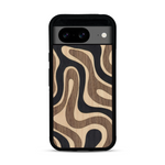 Coque de protection en bois véritable fabriquée en France pour  alliant plusieurs essences de bois pour représenter une ondulation