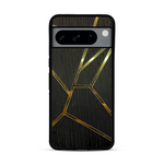 Coque de protection en bois véritable fabriquée en France pour  alliant plusieurs essences de bois pour représenter des fragments design