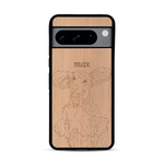 Coque de protection en bois véritable fabriquée en France pour  avec gravure personnalisée à partir d'une photo, d'une image, d'un logo, des initials ou d'une phrase