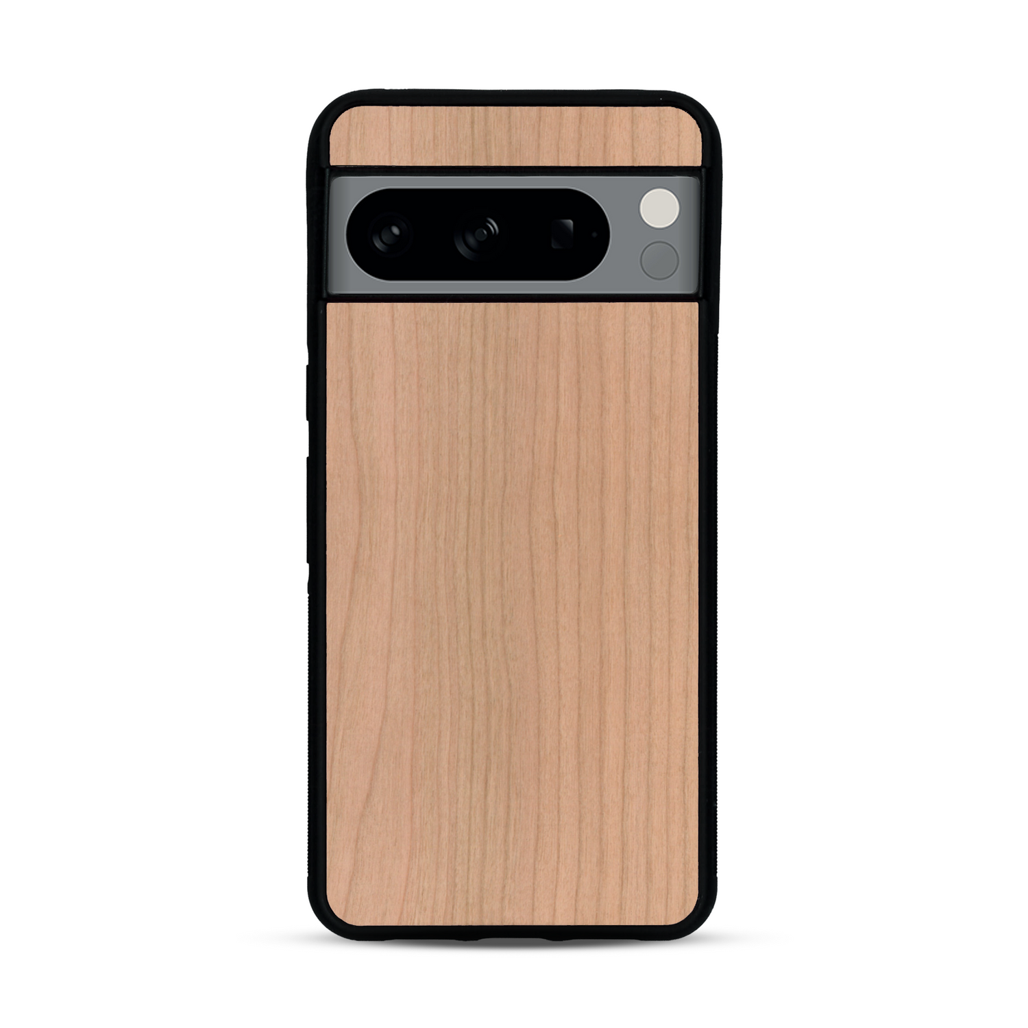 Coque de protection en bois véritable fabriquée en France pour  sans gravure avec un design minimaliste et moderne