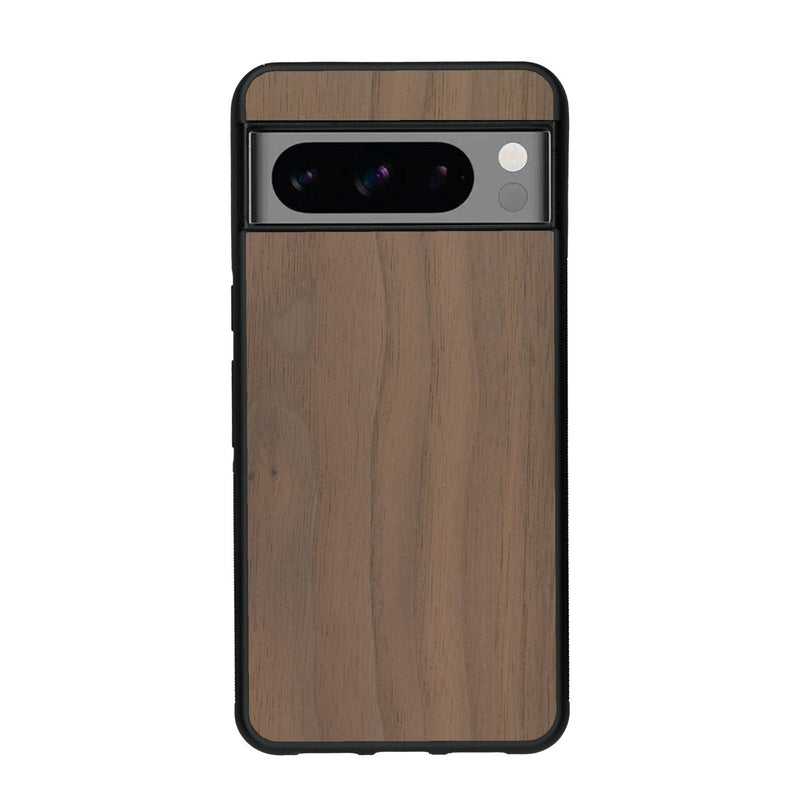 Coque de protection en bois véritable fabriquée en France pour Google Pixel 8pro sans gravure avec un design minimaliste et moderne