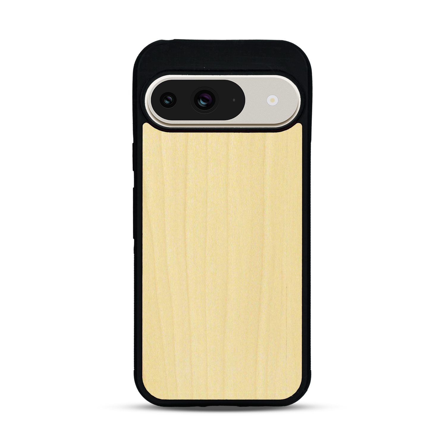 Coque de protection en bois véritable fabriquée en France pour  sans gravure avec un design minimaliste et moderne
