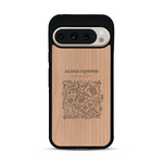 Coque de protection en bois véritable fabriquée en France pour  sur le thème de la plage, de l'été et vanlife.