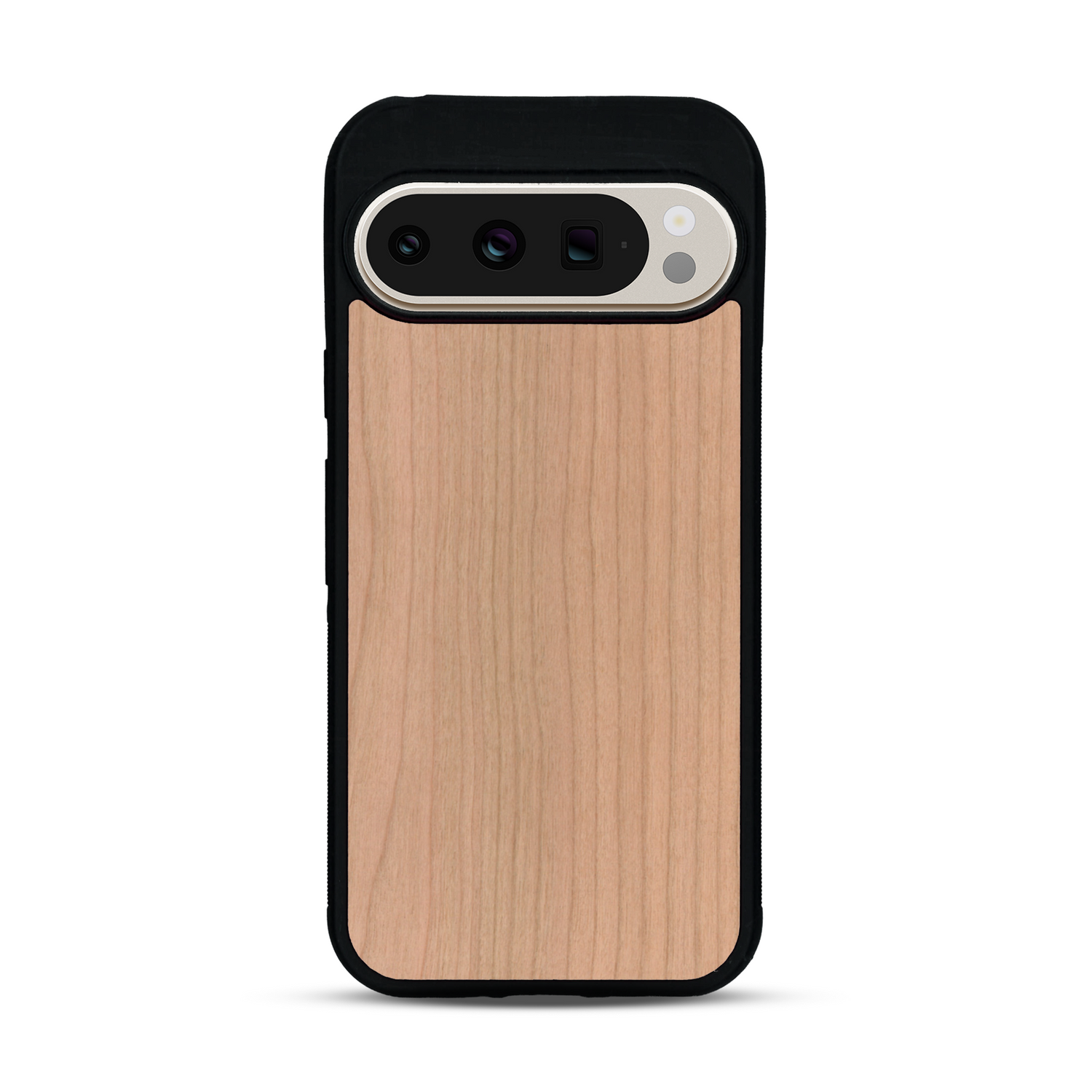 Coque de protection en bois véritable fabriquée en France pour  sans gravure avec un design minimaliste et moderne
