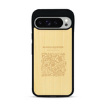 Coque de protection en bois véritable fabriquée en France pour  sur le thème de la plage, de l'été et vanlife.