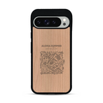 Coque de protection en bois véritable fabriquée en France pour  sur le thème de la plage, de l'été et vanlife.