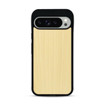 Coque de protection en bois véritable fabriquée en France pour  sans gravure avec un design minimaliste et moderne