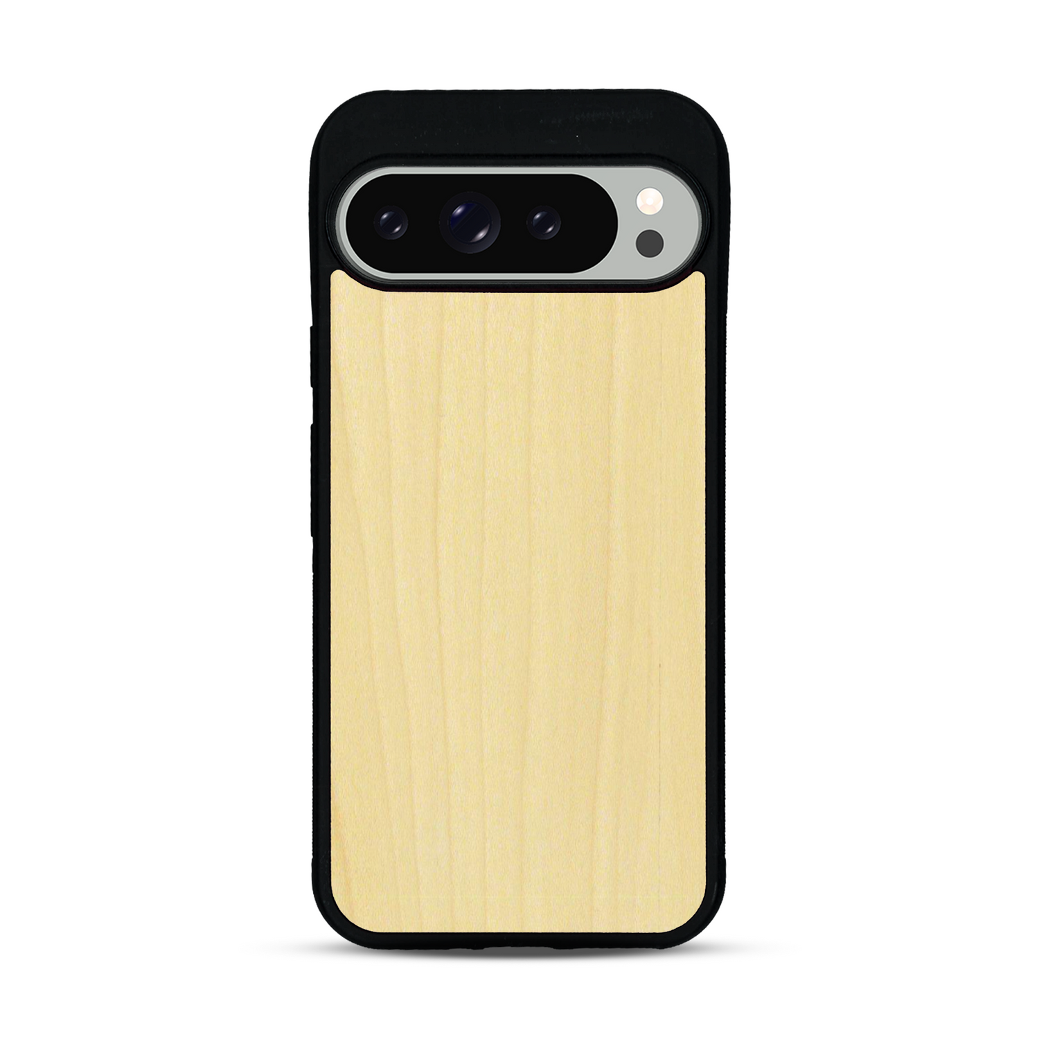 Coque de protection en bois véritable fabriquée en France pour  sans gravure avec un design minimaliste et moderne
