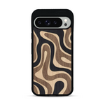 Coque de protection en bois véritable fabriquée en France pour  alliant plusieurs essences de bois pour représenter une ondulation