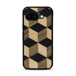 Coque de protection en bois véritable fabriquée en France pour  alliant plusieurs essences de bois pour représenter un classique intemporel de la marqueterie