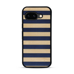 Coque de protection en bois véritable fabriquée en France pour  alliant plusieurs essences de bois pour représenter une marinière