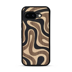 Coque de protection en bois véritable fabriquée en France pour  alliant plusieurs essences de bois pour représenter une ondulation
