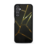 Coque de protection en bois véritable fabriquée en France pour  alliant plusieurs essences de bois pour représenter des fragments design