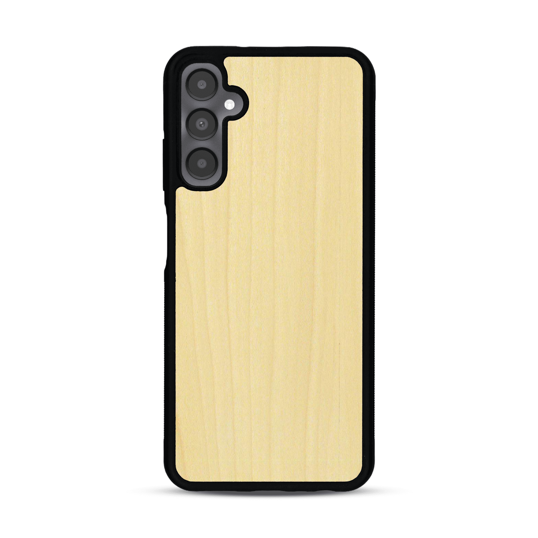 Coque de protection en bois véritable fabriquée en France pour  sans gravure avec un design minimaliste et moderne