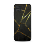 Coque de protection en bois véritable fabriquée en France pour  alliant plusieurs essences de bois pour représenter des fragments design