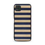 Coque de protection en bois véritable fabriquée en France pour  alliant plusieurs essences de bois pour représenter une marinière