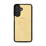 Coque de protection en bois véritable fabriquée en France pour  avec gravure personnalisée à partir d'une photo, d'une image, d'un logo, des initials ou d'une phrase