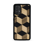 Coque de protection en bois véritable fabriquée en France pour  alliant plusieurs essences de bois pour représenter un classique intemporel de la marqueterie