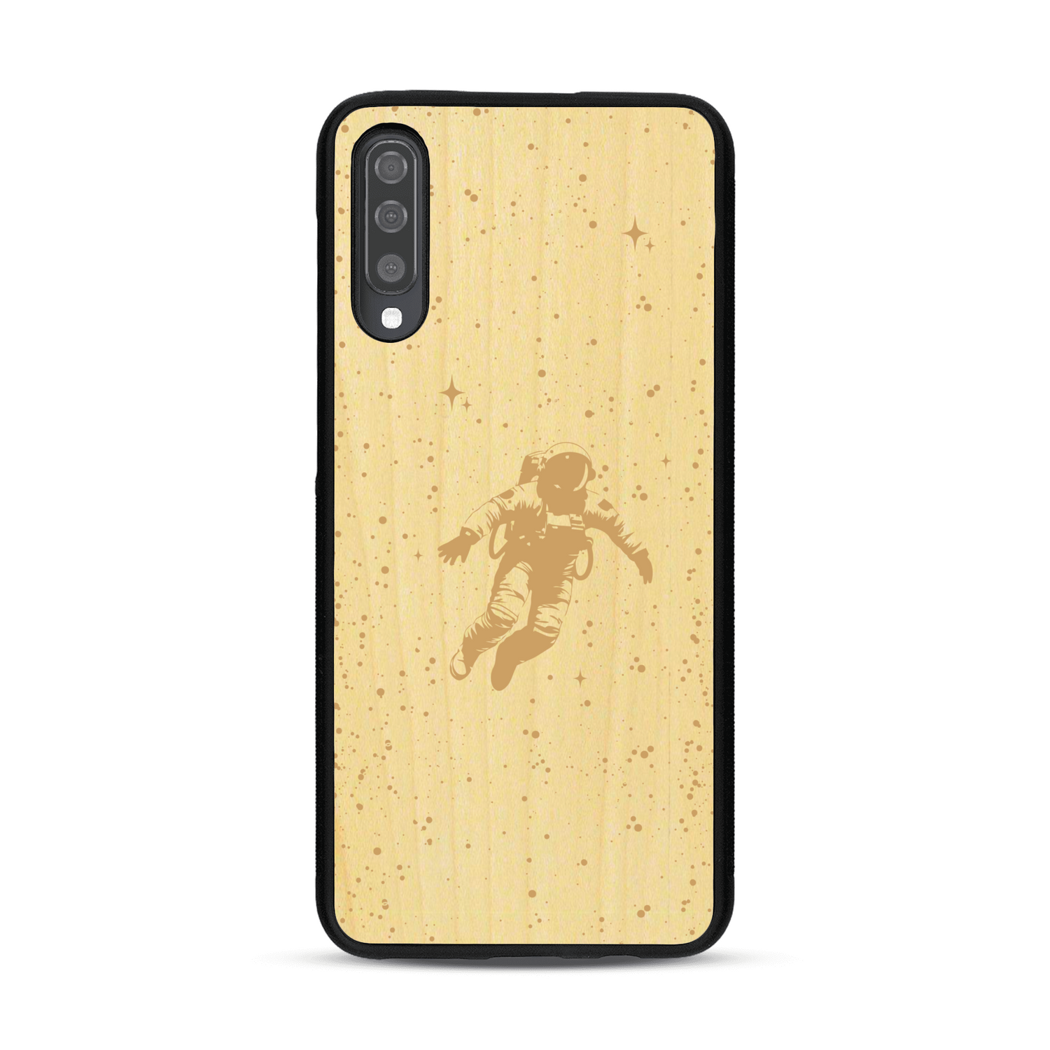 Coque de protection en bois véritable fabriquée en France pour  sur le thème des astronautes