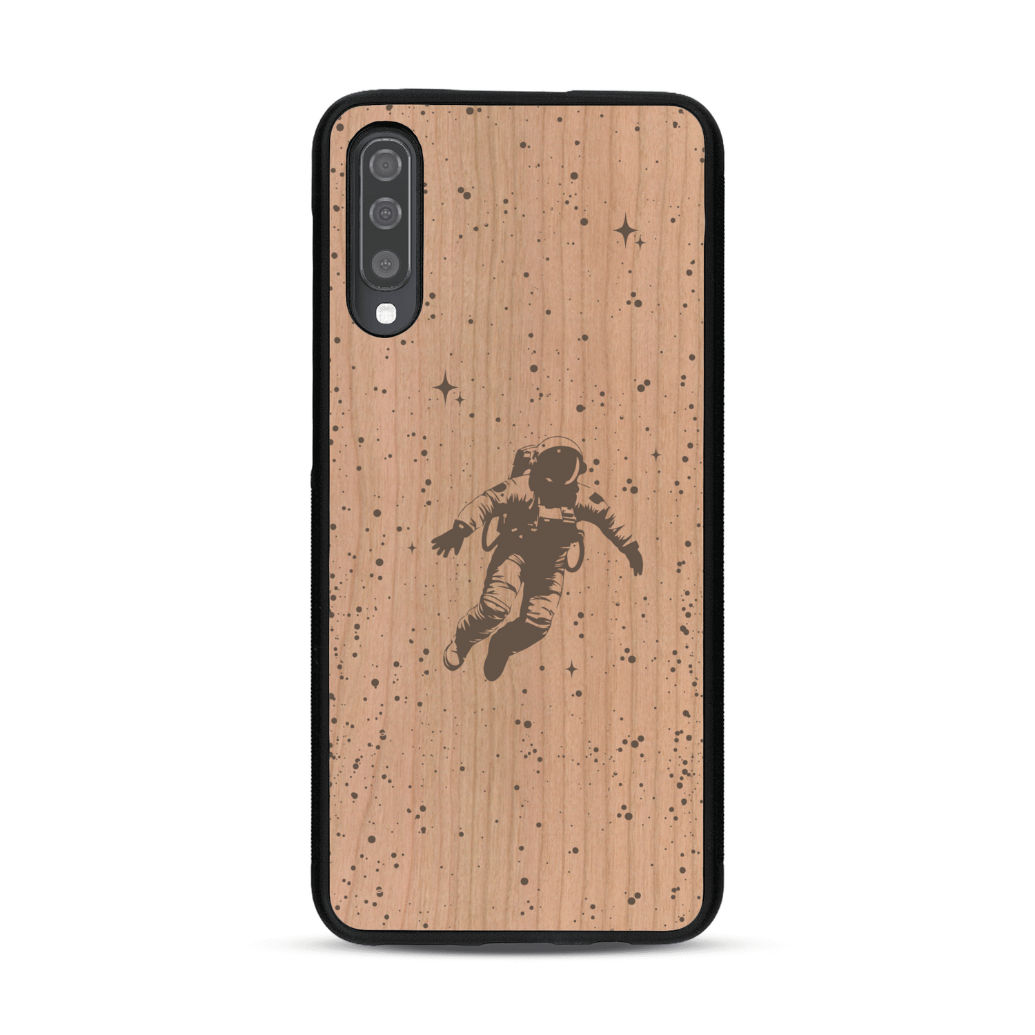Coque de protection en bois véritable fabriquée en France pour  sur le thème des astronautes