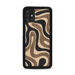 Coque de protection en bois véritable fabriquée en France pour  alliant plusieurs essences de bois pour représenter une ondulation