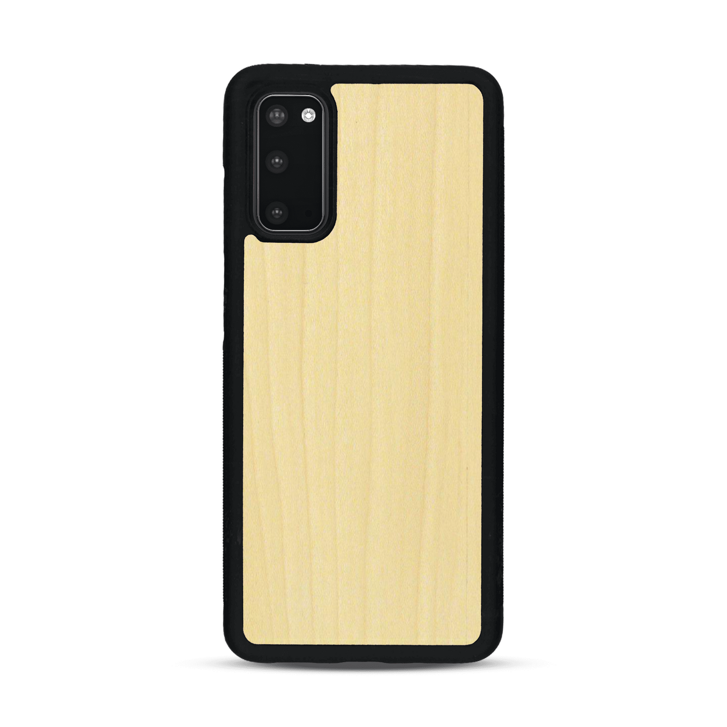 Coque de protection en bois véritable fabriquée en France pour  sans gravure avec un design minimaliste et moderne