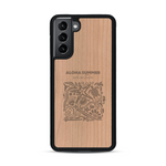 Coque de protection en bois véritable fabriquée en France pour  sur le thème de la plage, de l'été et vanlife.