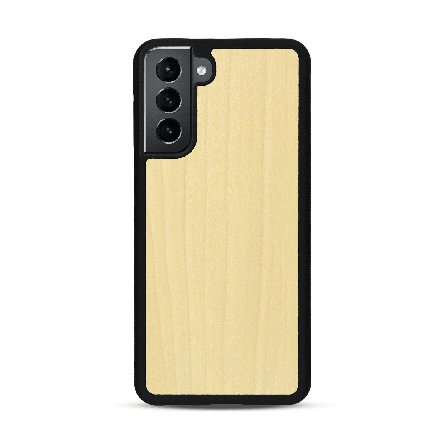 Coque de protection en bois véritable fabriquée en France pour  sans gravure avec un design minimaliste et moderne