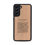 Coque de protection en bois véritable fabriquée en France pour  sur le thème de la plage, de l'été et vanlife.