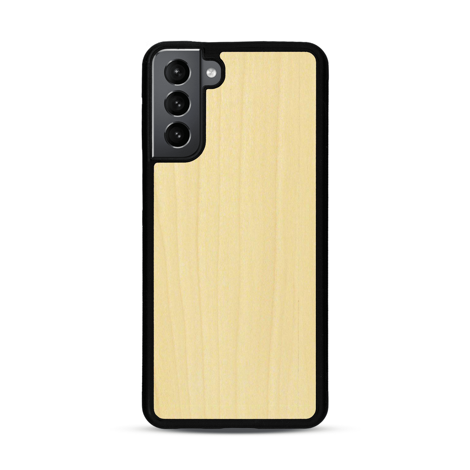 Coque de protection en bois véritable fabriquée en France pour  sans gravure avec un design minimaliste et moderne