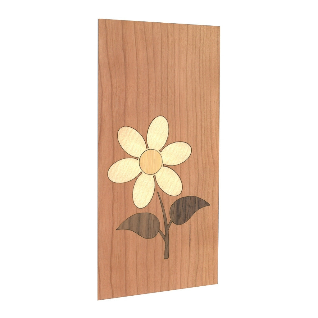 Coque de protection en bois véritable fabriquée en France pour Samsung S22 Ultra alliant plusieurs essences de bois pour représenter une marguerite