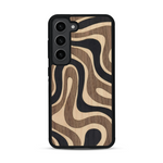 Coque de protection en bois véritable fabriquée en France pour  alliant plusieurs essences de bois pour représenter une ondulation