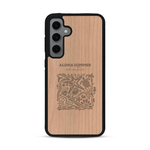 Coque de protection en bois véritable fabriquée en France pour  sur le thème de la plage, de l'été et vanlife.