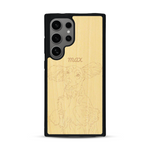Coque de protection en bois véritable fabriquée en France pour  avec gravure personnalisée à partir d'une photo, d'une image, d'un logo, des initials ou d'une phrase